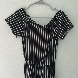 Stripe jumpsuit with pockets!